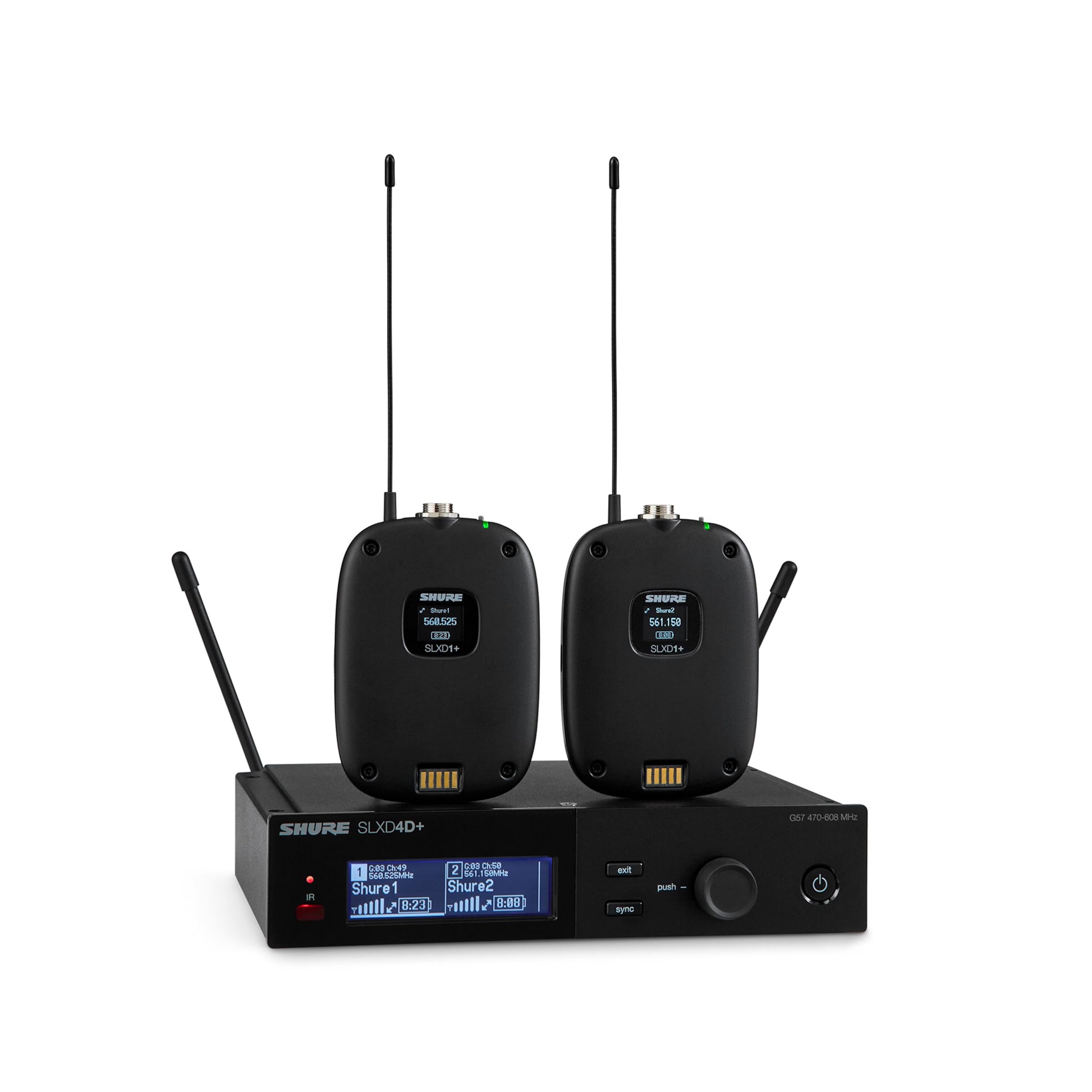 Amazon.com: Shure SLXD14D+ Dual Digital Wireless System - Includes