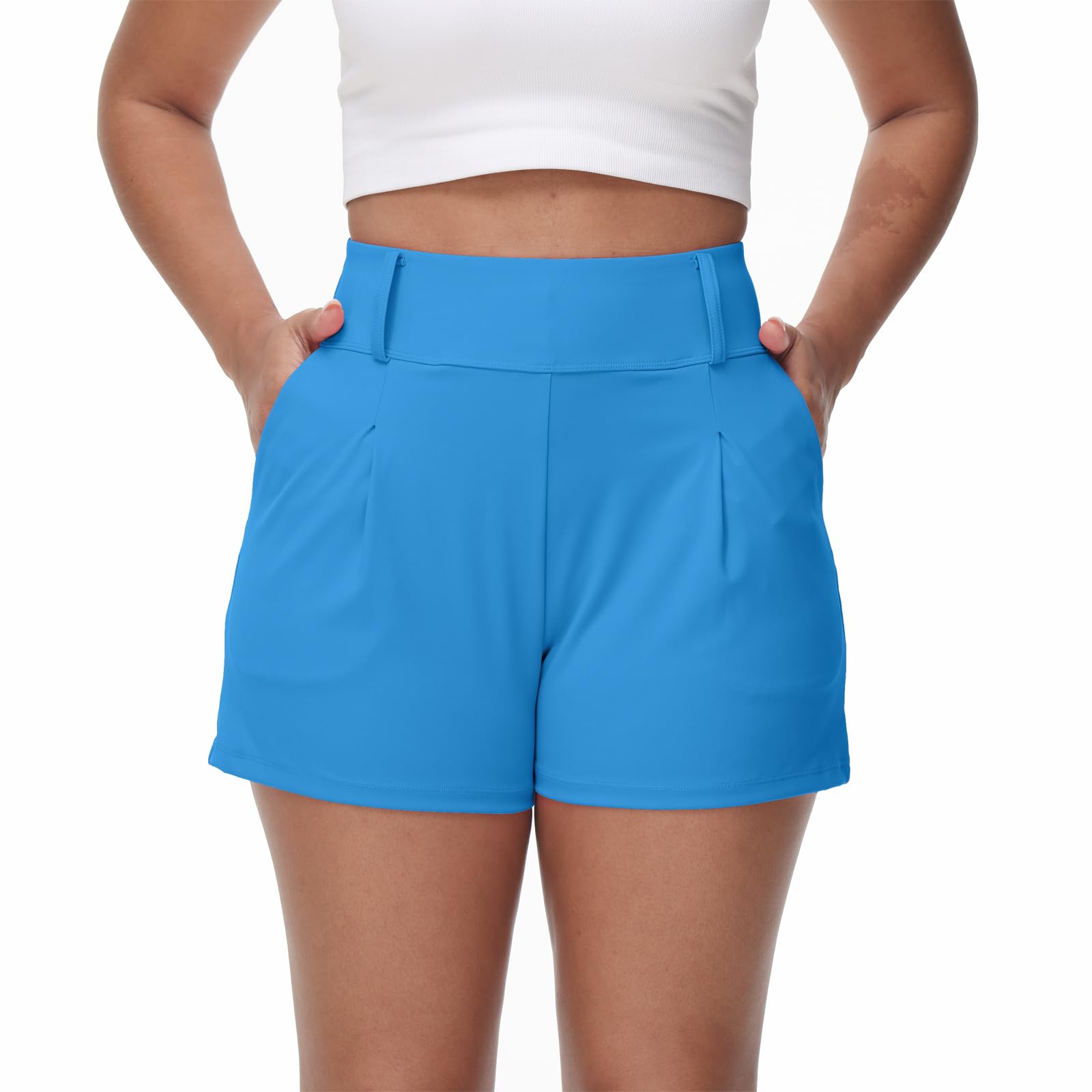 Blaosn Womens Golf Shorts Workout Running Bike Gym Athletic Lounge Work Dress Pants High Waist Cute Clothes Summer Outfits