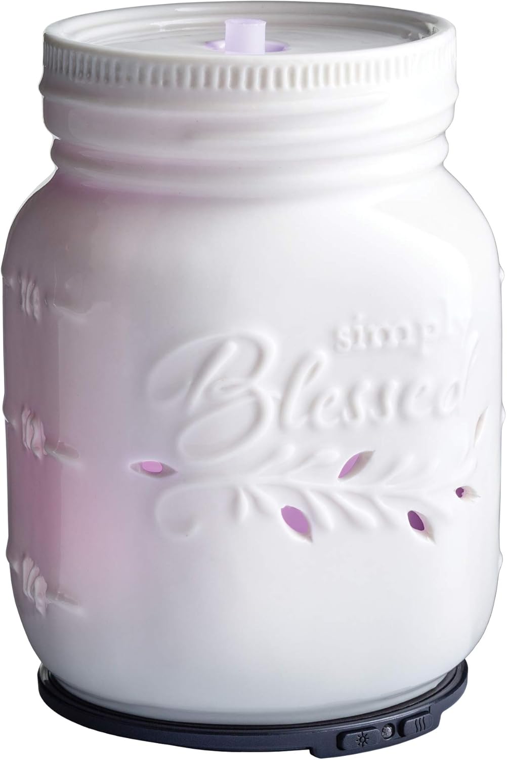 Airome Moonstone Medium Essential Oil Diffuser|100 mL Humidifying Ultrasonic Aromatherapy Diffuser 8 Colorful LED Lights, Intermittent & Continual Mist, Auto Shut-Off