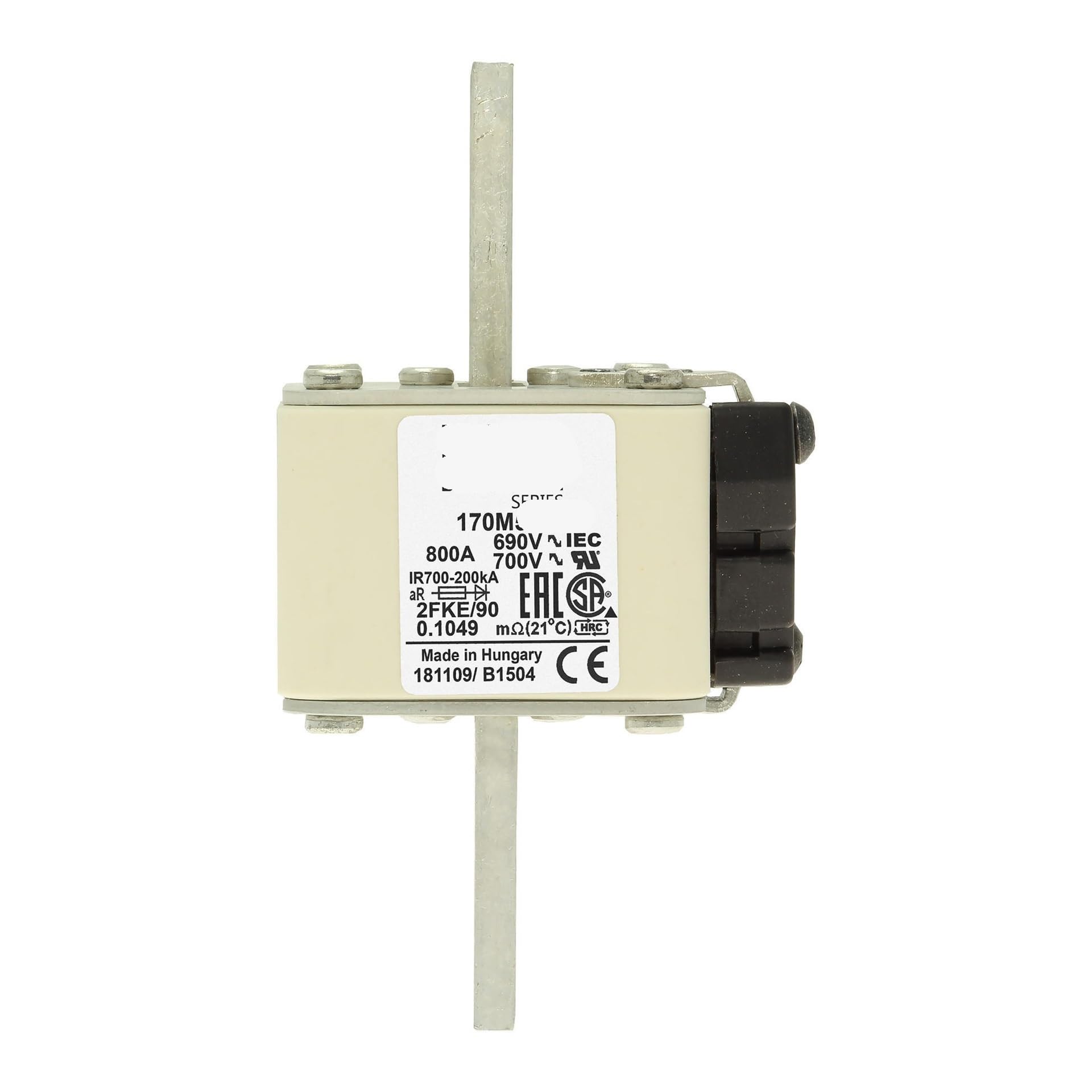 Fuse 170M5658 pour onduleurs et variateurs industriels 690V 800A