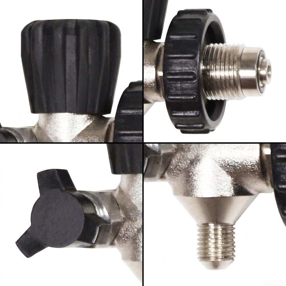 Adattatore Valvola Bombola Sub G5/8 a 7/16 UNF Acciaio