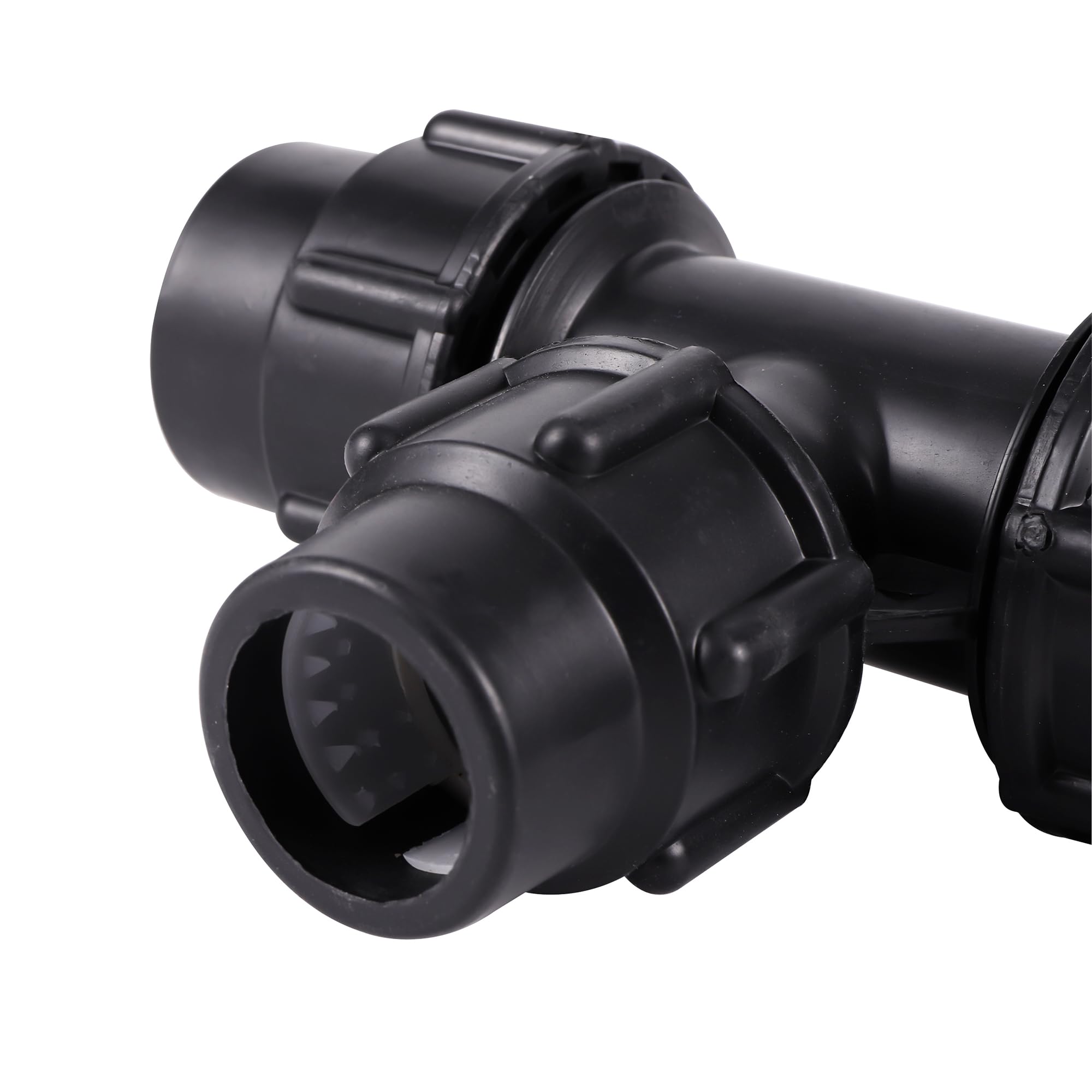 Accesorios para tuberías de riego, Conector de Manguera Reductor en T for tubería PE, desviador riego jardín, 20-50mm