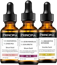 Principia Kit 3 Séruns Niacinamida + Mandélico + Retinóide