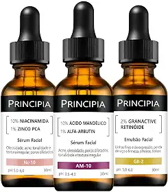 Principia Kit 3 Séruns Niacinamida + Mandélico + Retinóide
