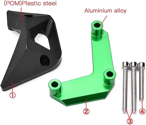 Miniatura 3 de Almohadillas de repuesto para chasis de motocicleta, protector deslizante de motor, compatible con Z1000 2010-2022 Z900 2017-22 (talla  dorado)