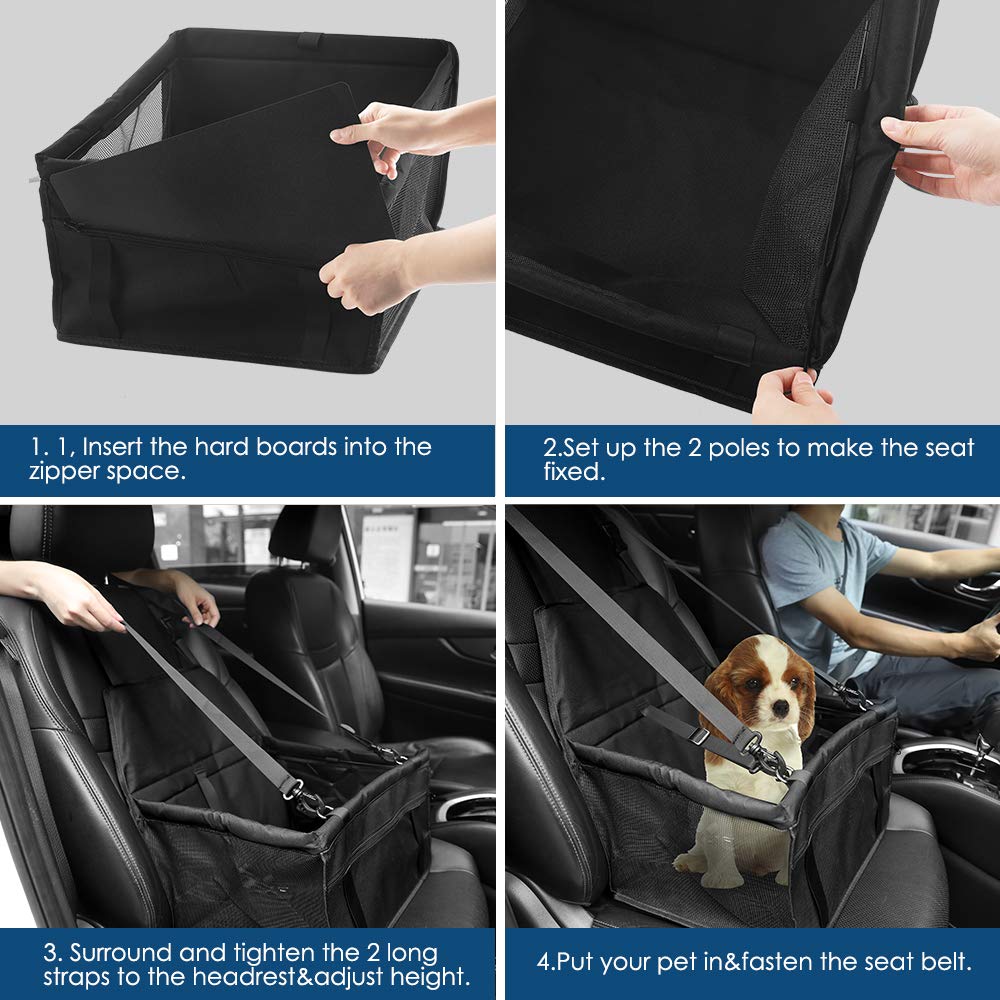 Seggiolino Auto Per Cani BYGD - Pieghevole E Trasportabile