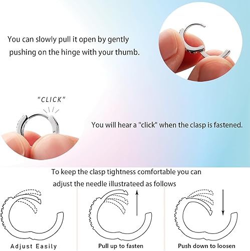 Miniatura 4 de Hapour 925 Sterling Silver Dangle Earrings for Women Teen Girls, Small Huggie Hoop Earrings with Charms, Dream Catcher Earrings Personalized Feather