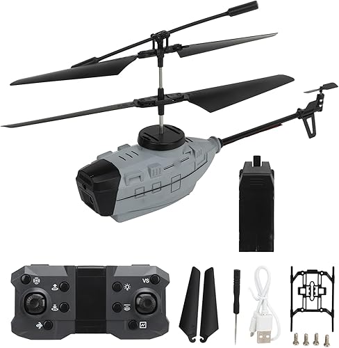 Miniatura 5 de Helicóptero RC, control de un solo toque 4k doble cámara helicóptero de control remoto para exteriores (1 batería)