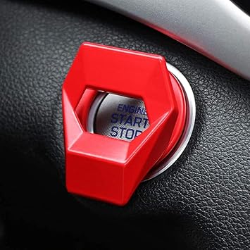 Amazon Com Car Engine Start Stop Push Button Cover Ring For Dodge Challenger Charger Durango 2015 2020 Red Automotive