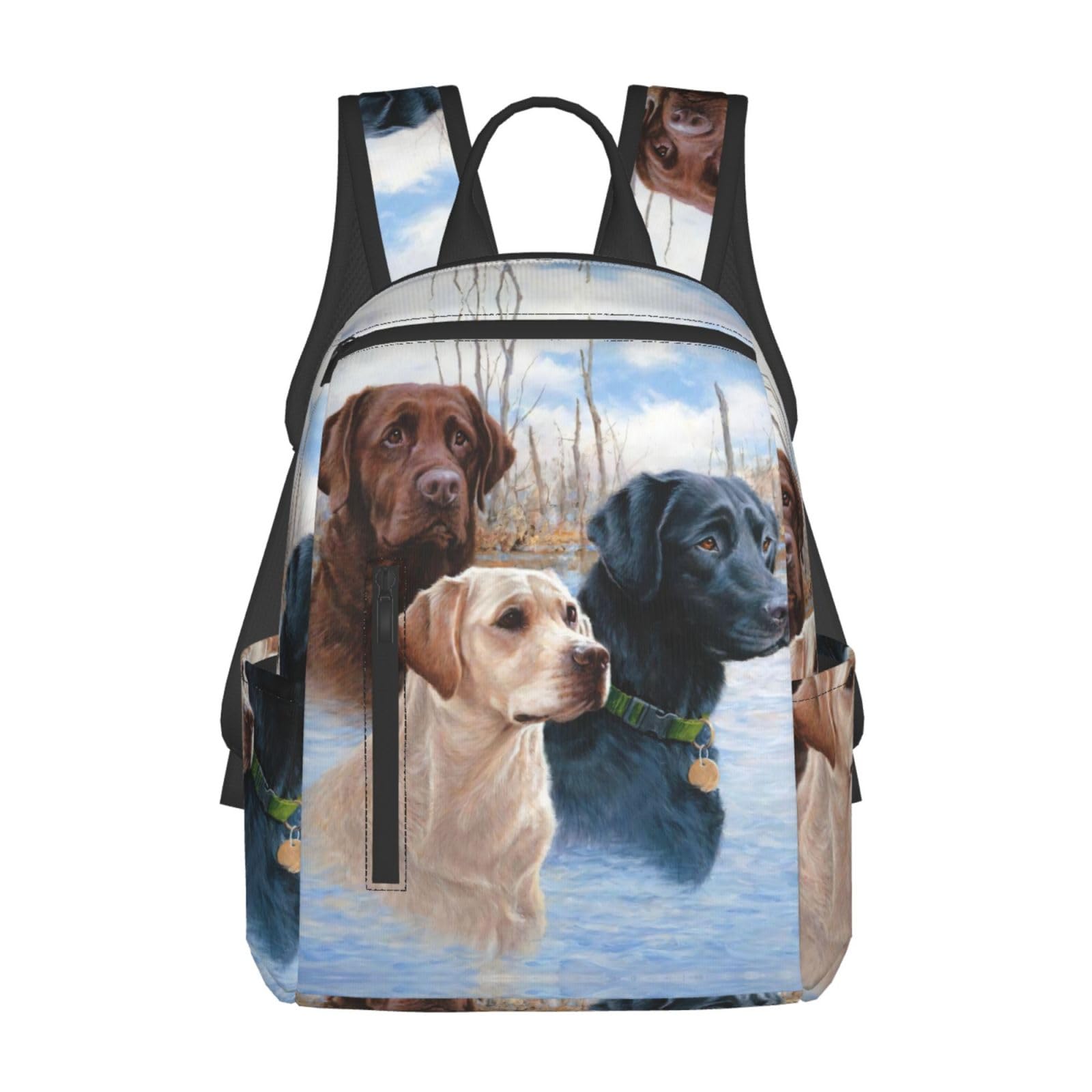 Ireser Unisex Labrador Retrievers Laptop Backpack Printed Lightweight Outdoors Backpack