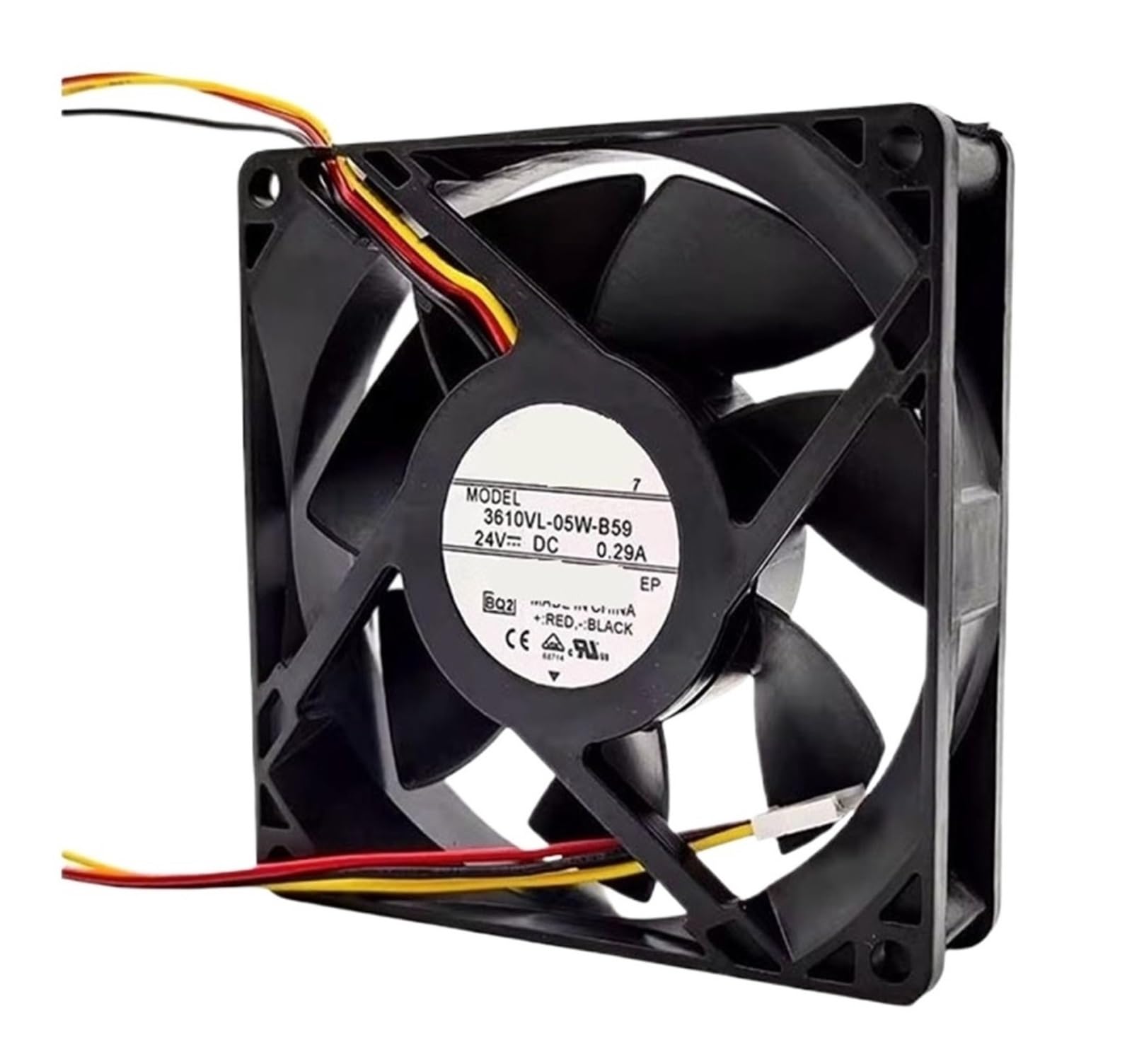 YMUGUEGH 9025 3610VL-05W-B59 DC24V 0.29A 3-wire Fan