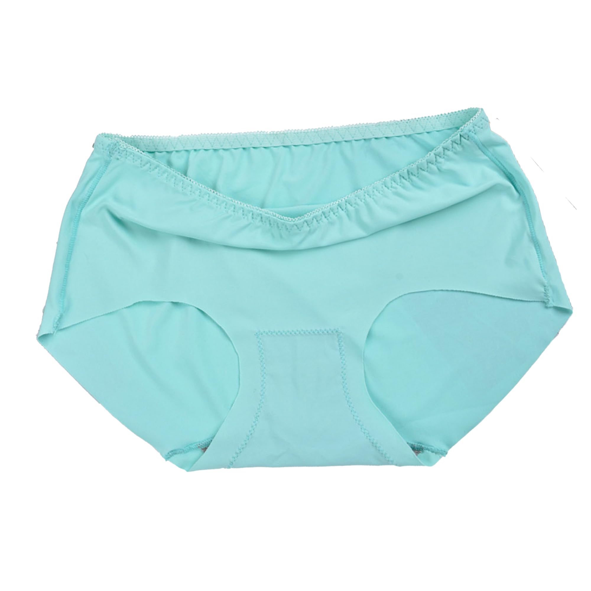 DGHM-JLMY Ladies Seamless Underwear Ice Silk Briefs Sexy Soild Color Plus Size Panties 5 Pack Comfort Breathable Underwear