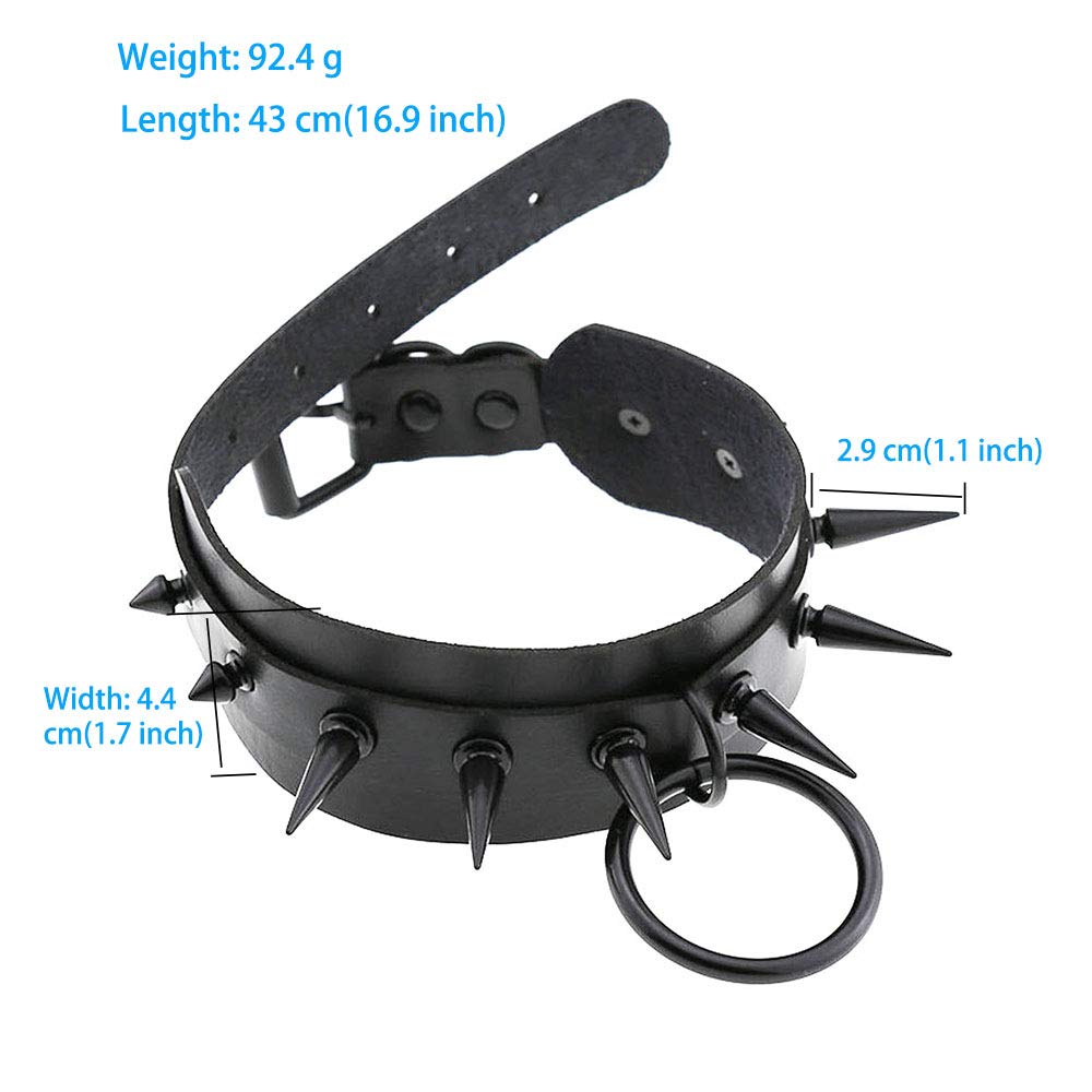 Collier En Cuir Souple Avec Clochettes Et Anneaux - Idéal Pour Couples Et Costumes Halloween