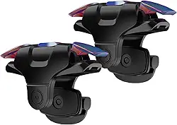 GOFOYO CK3 Gatilhos móveis, controle de jogos para celular, gatilho de jogo para PUBG/Fortnite/Call of Duty, joysticks de controle sensível de atirador, gatilho de mira e disparo para iPhone e