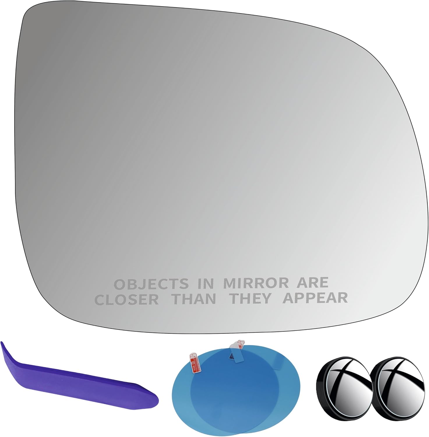 EAP Driver Side Mirror Glass Compatible with Audi 2009 – 2017 Q5, 2014 – 2017 SQ5, 2010 – 2015 Q7, Heated Without Auto Dimming 8R0857535F 8R0857535C 8R0857535E 8R0857535B