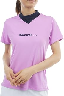 [Admiral] アドミラル 半袖シャツ・ポロシャツ カラタッチプラス Vカラーモックネック半袖シャツ レディス