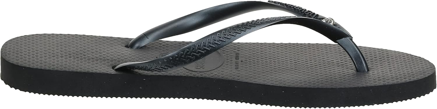 Havaianas Women's Slim Velvet Flip Flop Sandal 9-10 Black