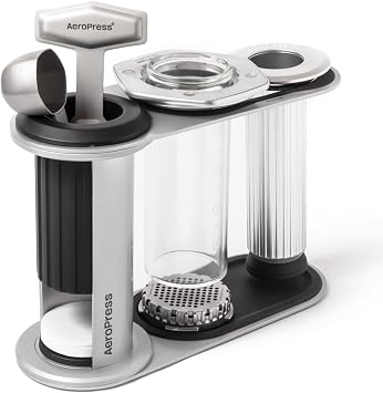 AeroPress Stainless Steel Organizer Stand, High-End Coffee Bar Station for AeroPress and Accessories, Compact Storage Solution Fits Premium, Clear, and Original Manual Coffee Maker