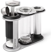AeroPress Stainless Steel Organizer Stand, High-End Coffee Bar Station for AeroPress and Accessories, Compact Storage Solution Fits Premium, Clear, and Original Manual Coffee Maker