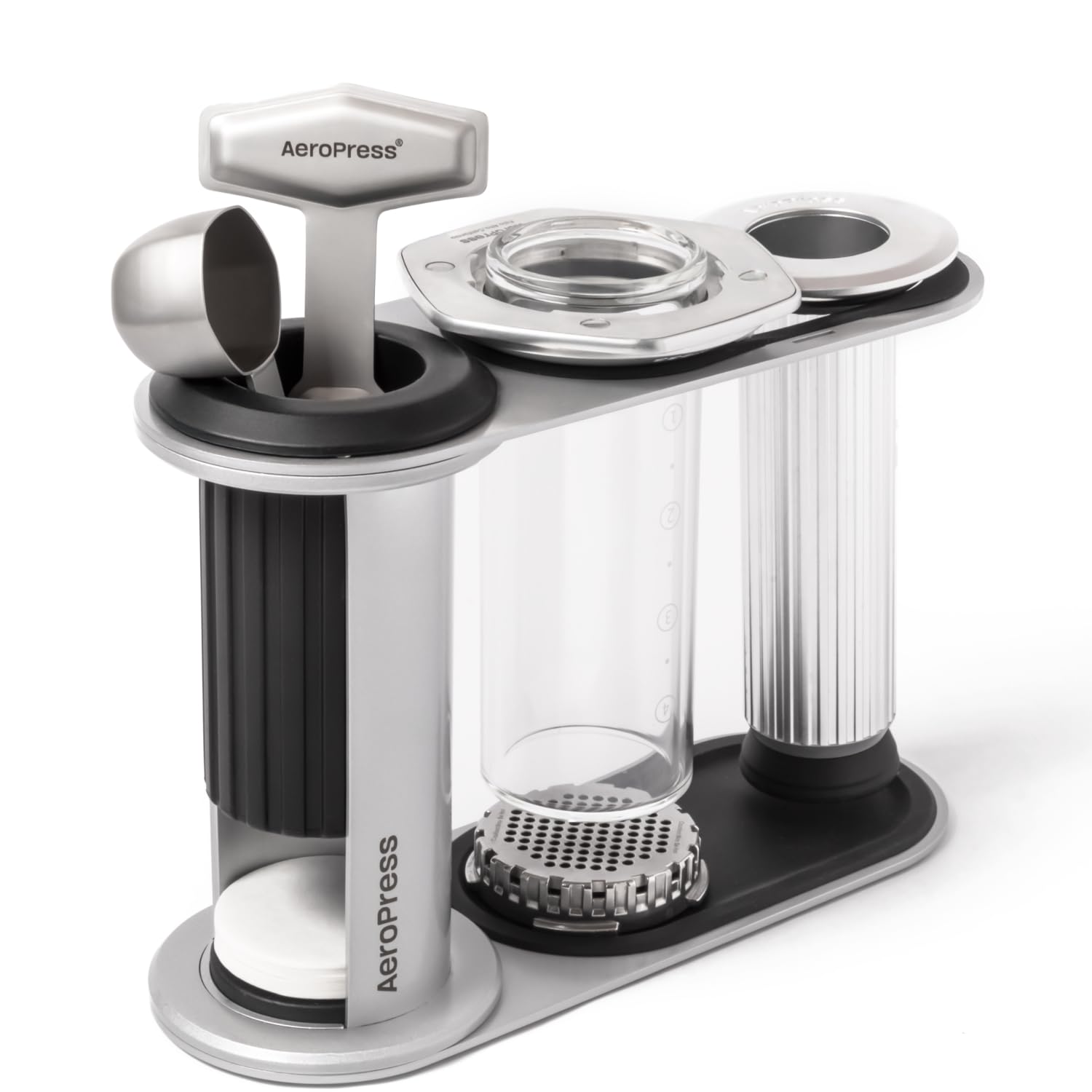Stainless Steel Organizer Stand, High-End Coffee Bar Station for AeroPress and Accessorie…