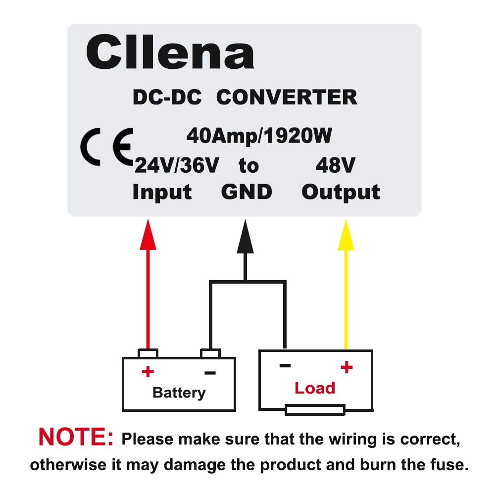 Convertitore di tensione impermeabile DC/DC 24V 36V a 48V Boost Converter 40A 1920W Step Up modulo regolatore di tensione per auto alimentatore trasformatore di tensione (ingresso 20V-42V)