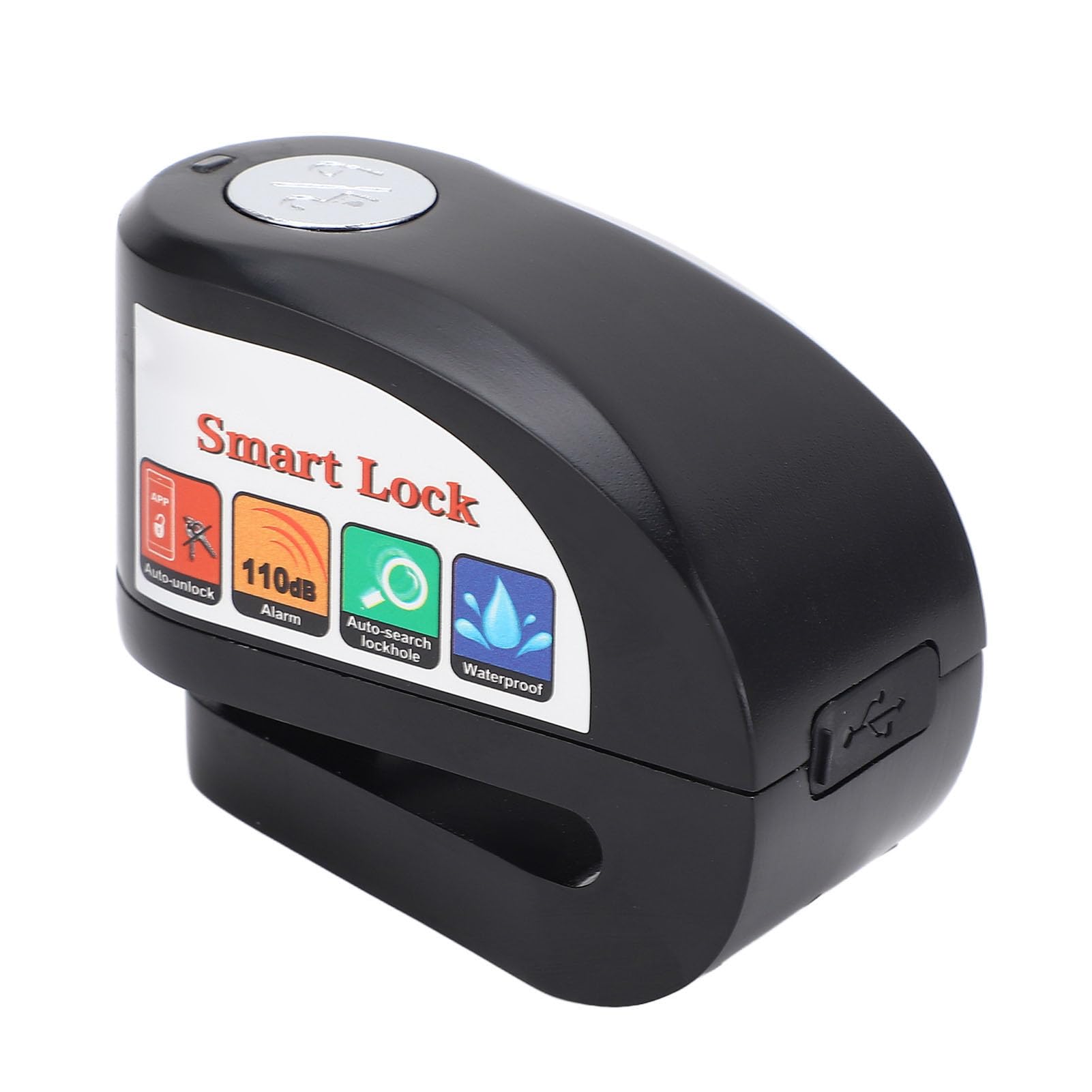 VBESTLIFE Antivol de Moto à Disque Bluetooth Alarm Sécurité Intelligente