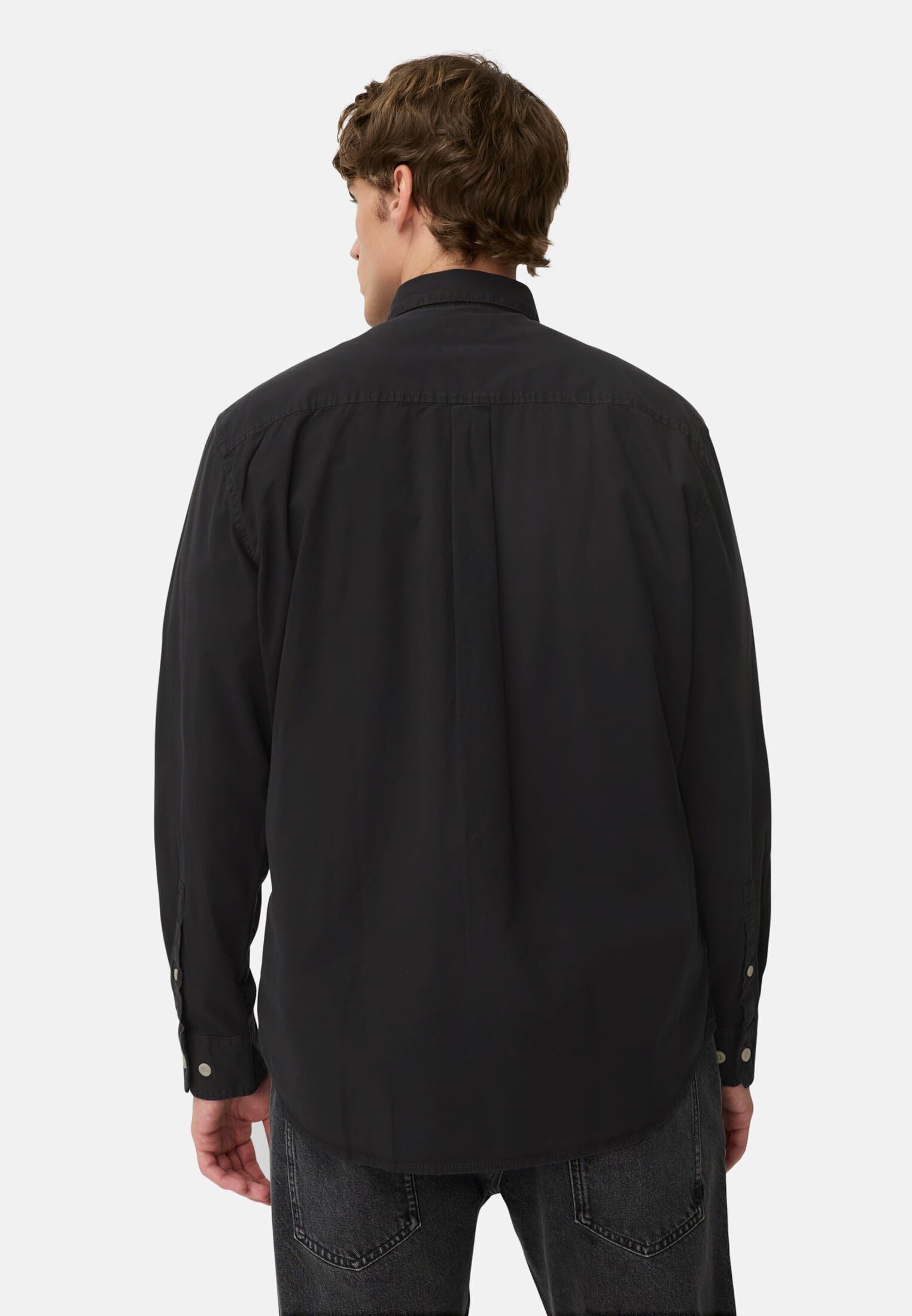 camel active Herren Langarmhemd mit Button-Down Kragen