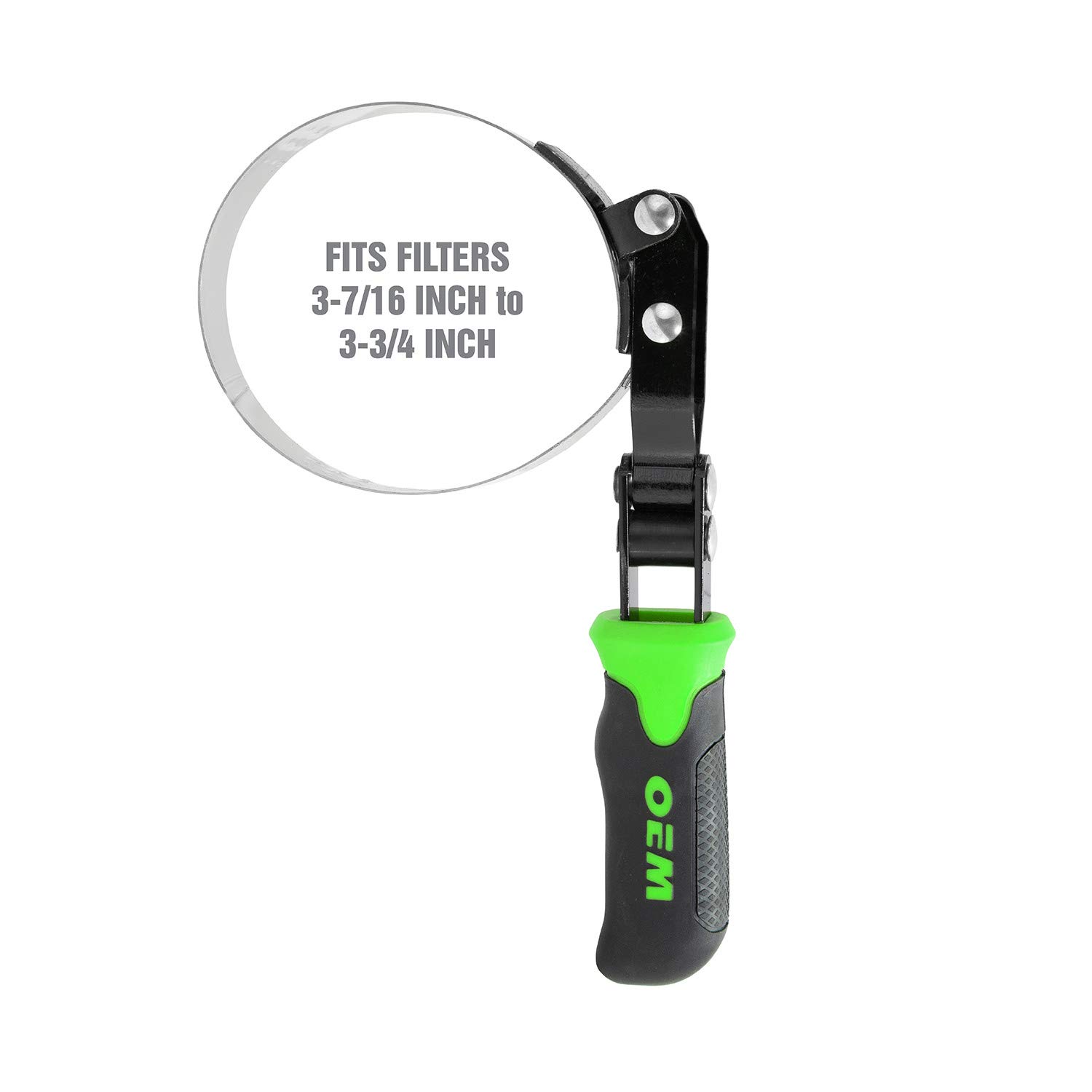 OEMTOOLS 25371 3-7/16 Inch to 3- 3/4 Inch TPR Oil Filter Wrench