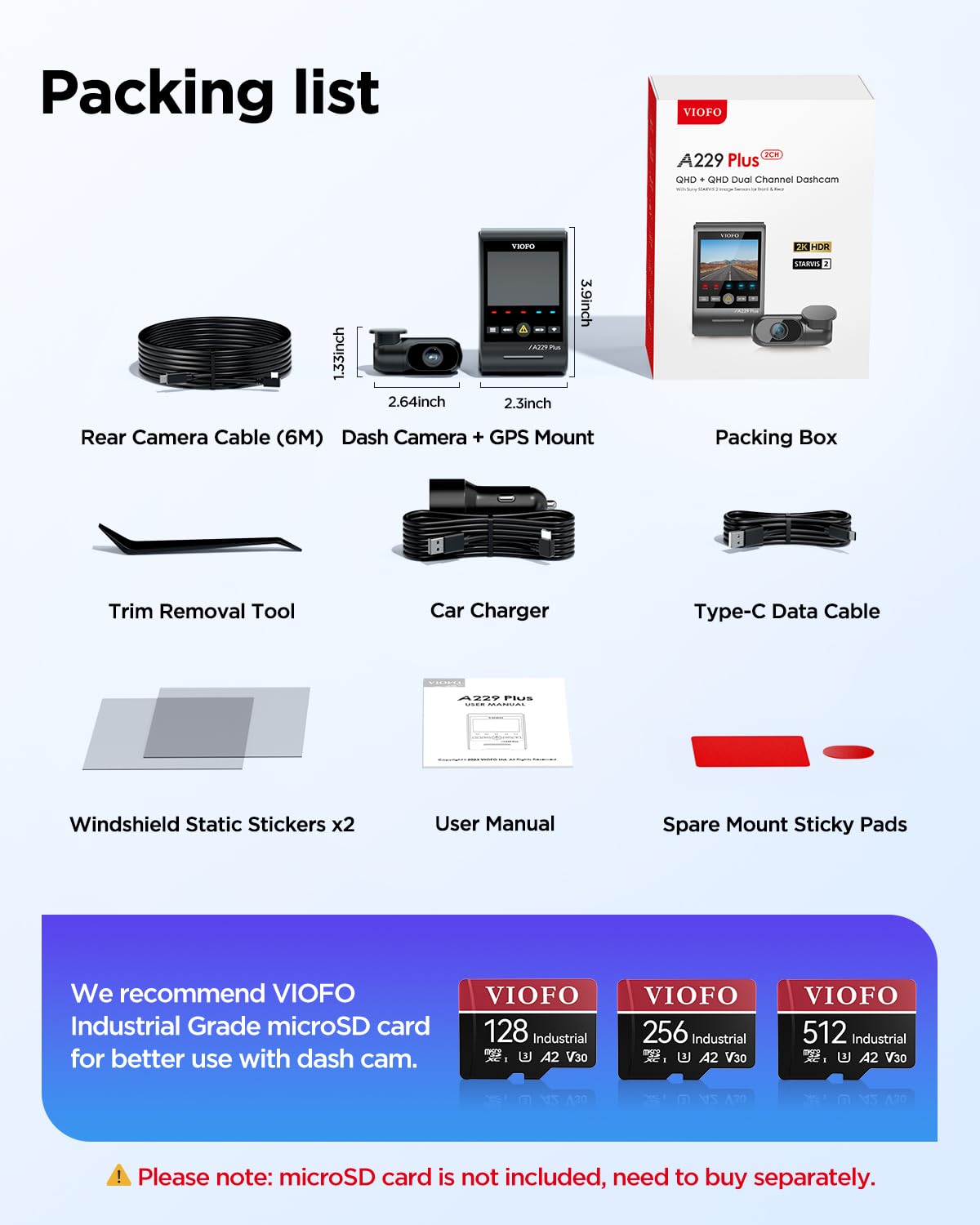 ROVE R2-4K Dual Dash Cam Front and Rear, STARVIS 2 Sensor, Free 128GB Card product image 16