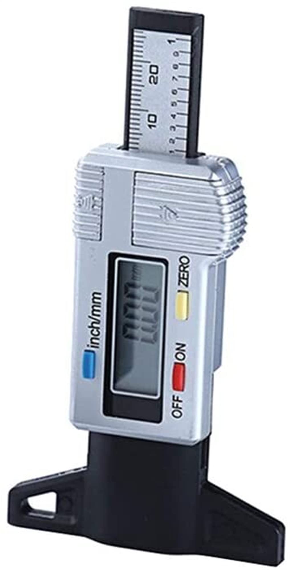 Probador de neumáticos de Coche, Pastilla de Freno, Desgaste, medidor de Profundidad de neumático Digital, Herramienta de comprobación de Banda de Rodadura (Color : Bianco)