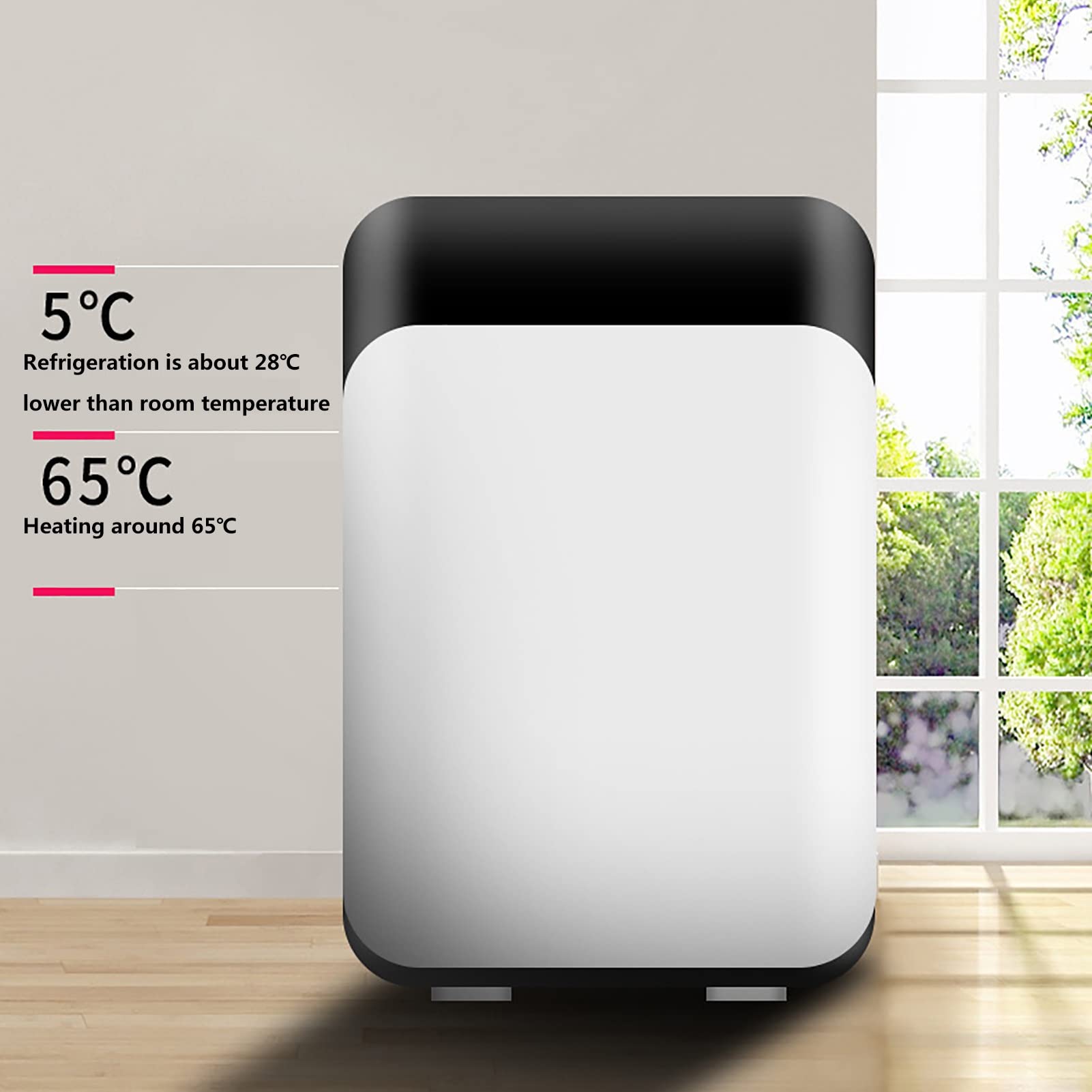 10L Mini Frigo Frigorifero Portatile Riscaldatore per Alimenti E Bevande Congelatore Scatola da Viaggio Mini Casa Campeggio Frigo Alimentazione AC + DC per La Casa Auto Campeggio Viaggi