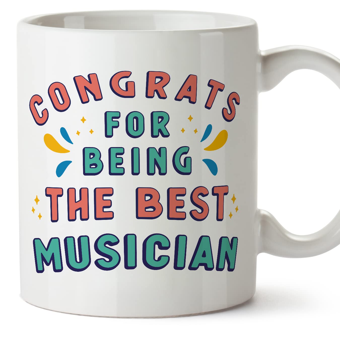 MUGFFINS Musician Mug - in English - Congrats for Being The Best - Funny Gift for Colleagues - Ceramic 11oz Mug