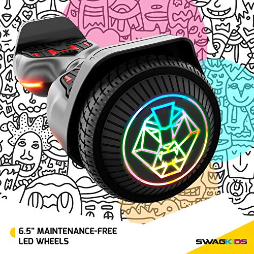 Swagtron Swagboard Twist 3 Self Balancing Hoverboard For Kids Multicolor Led Wheels And Lifepo Battery Technology, Green, Twist 3 Led #TOP5