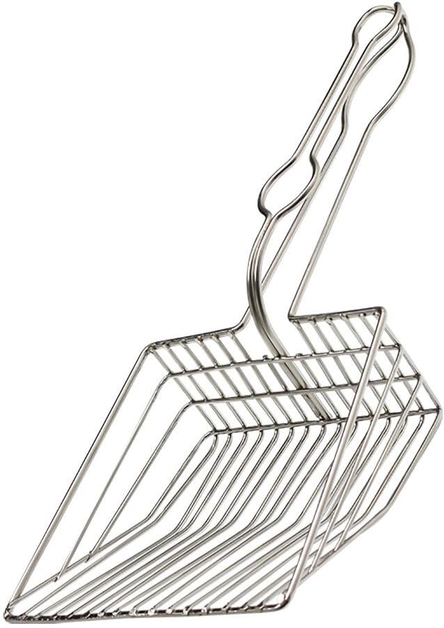 mestolo di metallo per lettiera per gatti