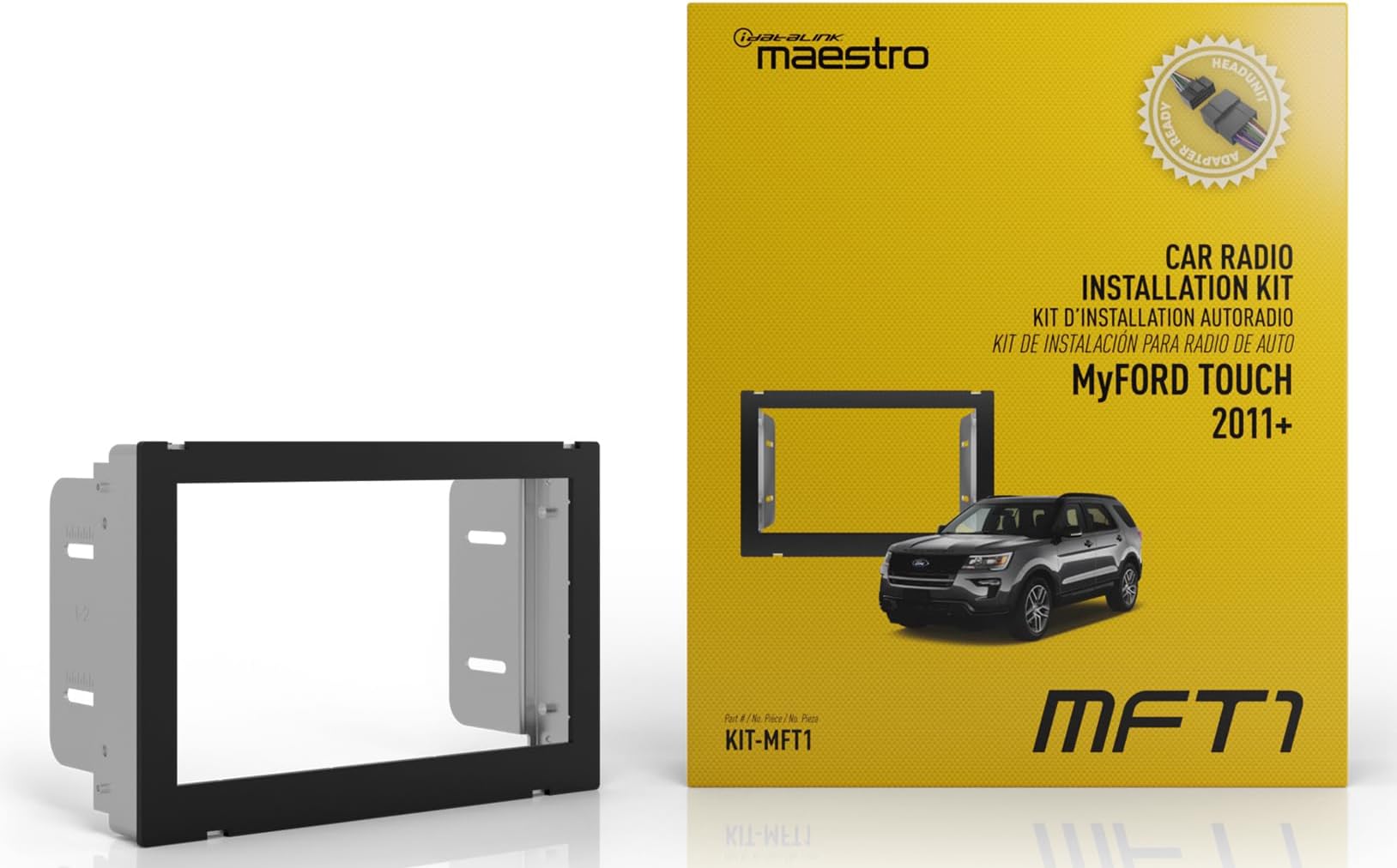 Maestro KIT-MFT1 Dash Kit and T-Harness Solution for Select 2011-21 MyFORD Touch-Equipped Ford Vehicles (ADS-MRR or ADS-MRR2 Module Also Required)