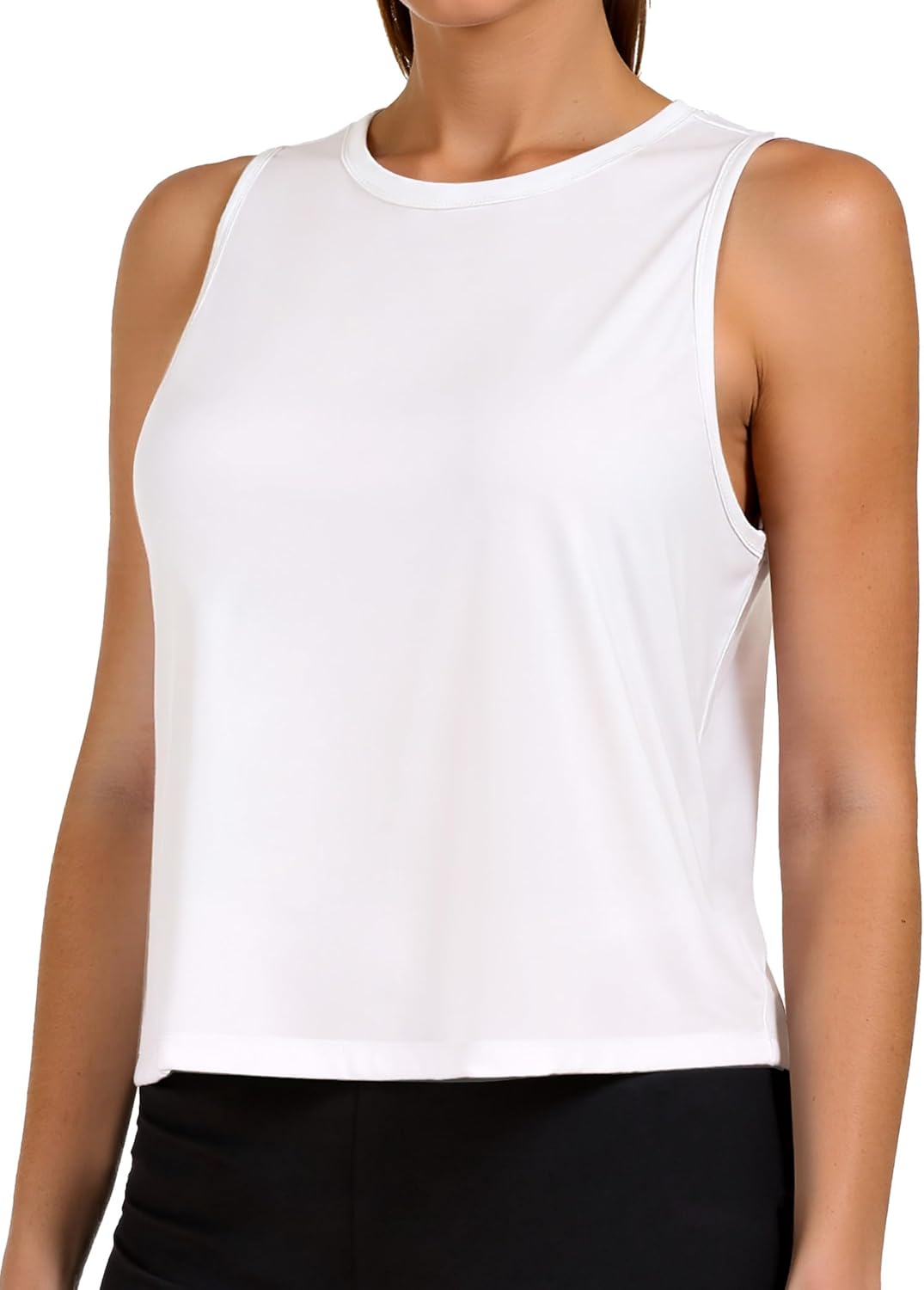 AURUZA Ice Silk Workout Tank Tops for Women Gym Womens Athletic Tops Loose Fit Running Tank Sleeveless Cool Sun Protection - Image 2