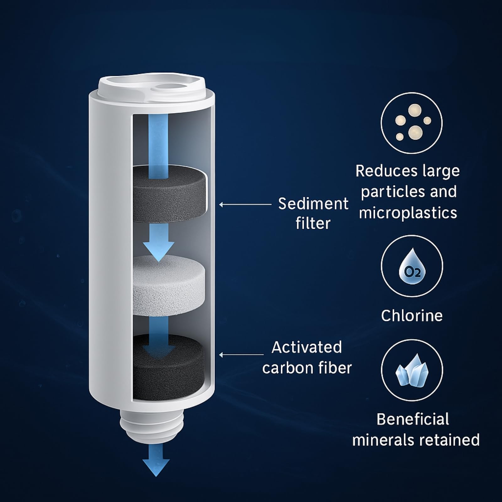 Nispira Filtro di ricambio per caraffa d'acqua AWP231 per Philips AWP2980, compatibile con caraffa filtrante istantanea Philips, confezione da 4