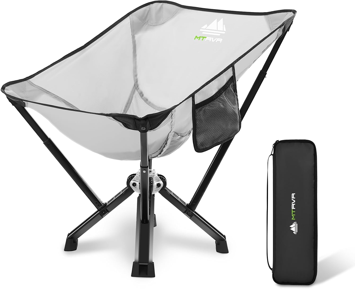 camping chairs for adults, supports 600 lbs lightweight folding camping chair, collapses to size of water bottle portable camping chair for outdoor, beach, lawn, travel, picnics classic silver folding camping chair