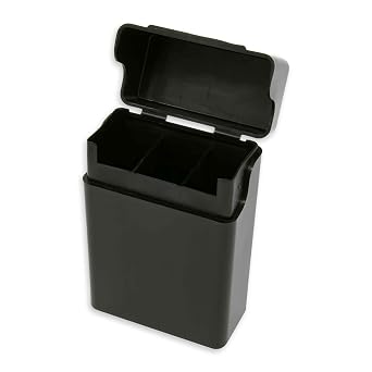Case Glossy Black Flip-Top Box for King's/Regular (2 Boxes) - incl. Frugal Smoker Sticker