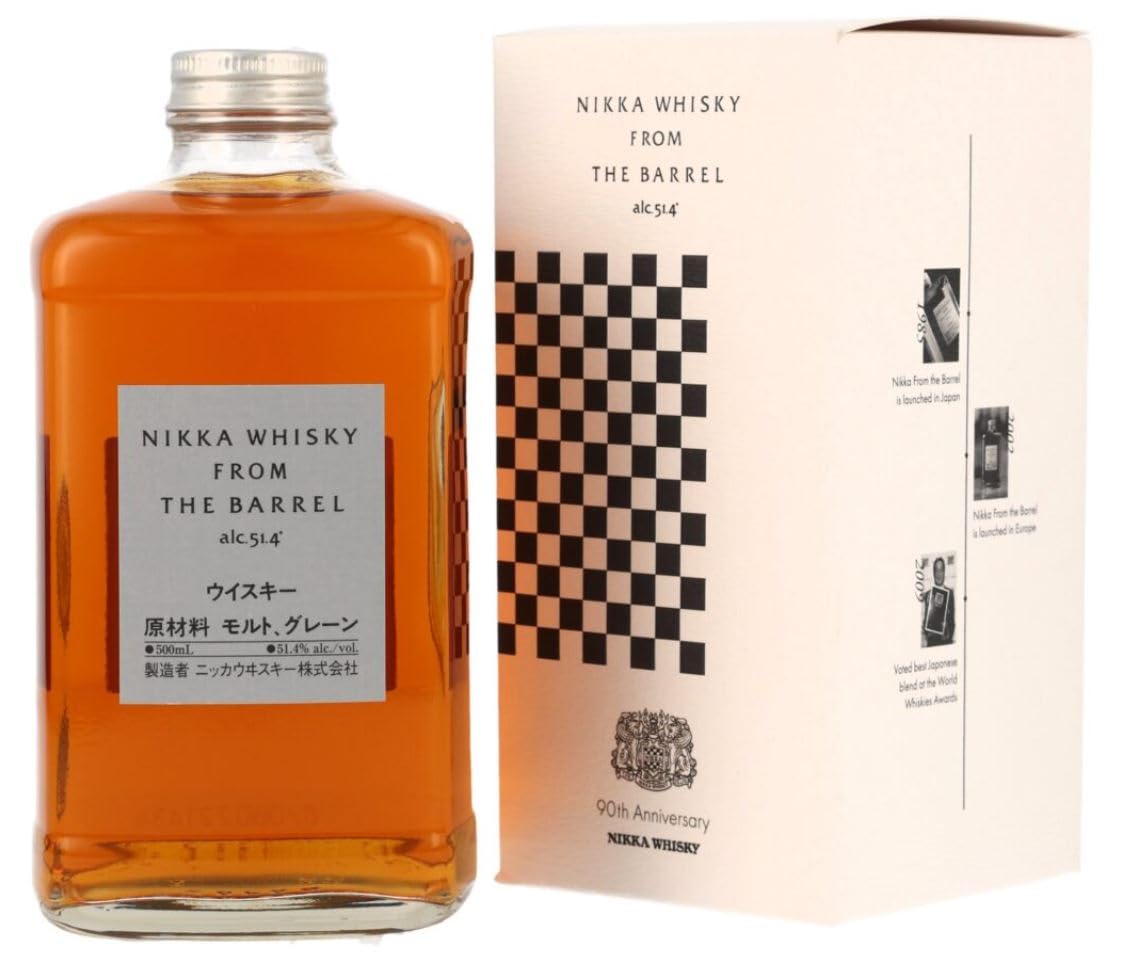 t*0様 B*3様 ニッカウイスキーフロムザバレル 51.4° 500ml×2本 Amazon.co.jp: 【90周年限定箱付き】ニッカ フロム・ザ・バレル 51.4度