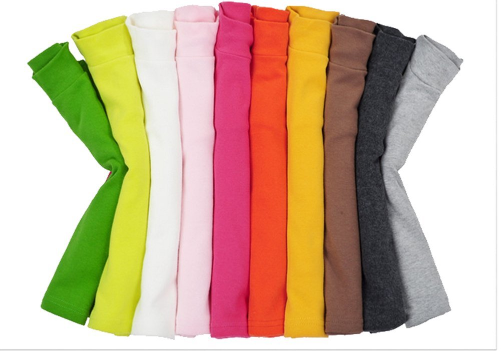 CuteOn Bambini Kids Alto Collo Manica Lunga Cotone T-Shirt Top Camicia di T - Vari Colori