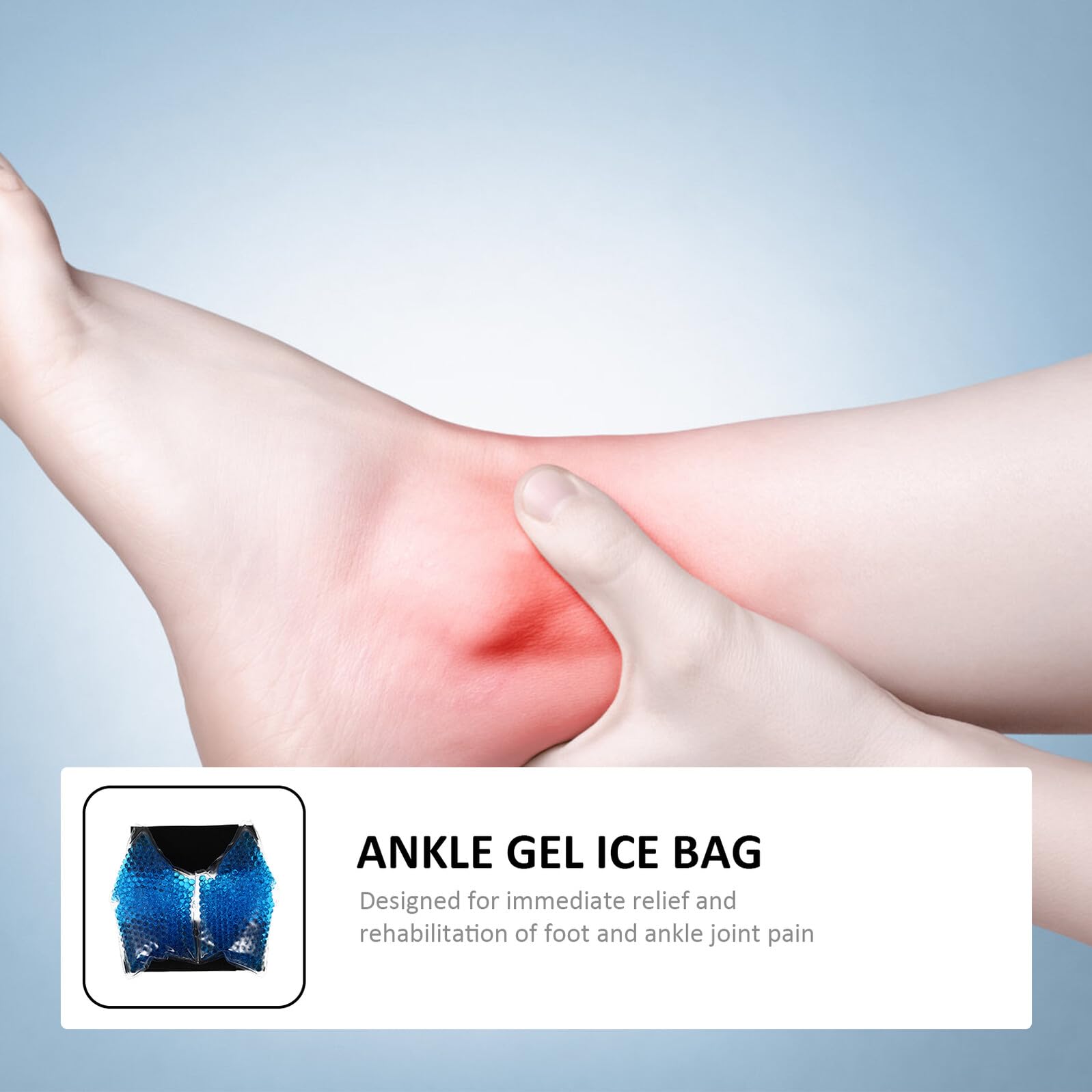 TOYANDONA Sacchetto per Ghiaccio in Gel Freddo Riutilizzabile per Piedi e Caviglie Compressa Calda e Fredda in PVC per Alleviare Fastidio e Rigidità a Casa