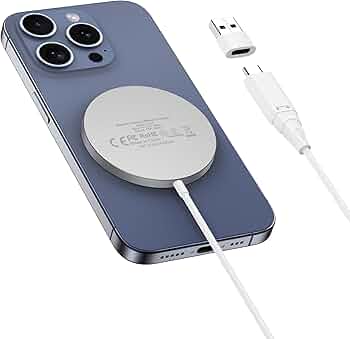 Caricatore Wireless Magnetico Meifigno Per IPhone 15/14/13/12: Supporto Con Adattatore 20W, Magsafe