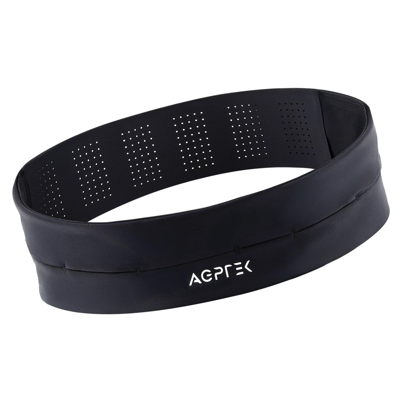 AGPTEK Adjustable Running Belt with Water Bottle, Slim Hydration Fanny Pack for Men Women, No-Bounce Waist Pouch for Running, Gym, Hiking, Workout, Money Belt for All Phones & Essentials, Black-image-31