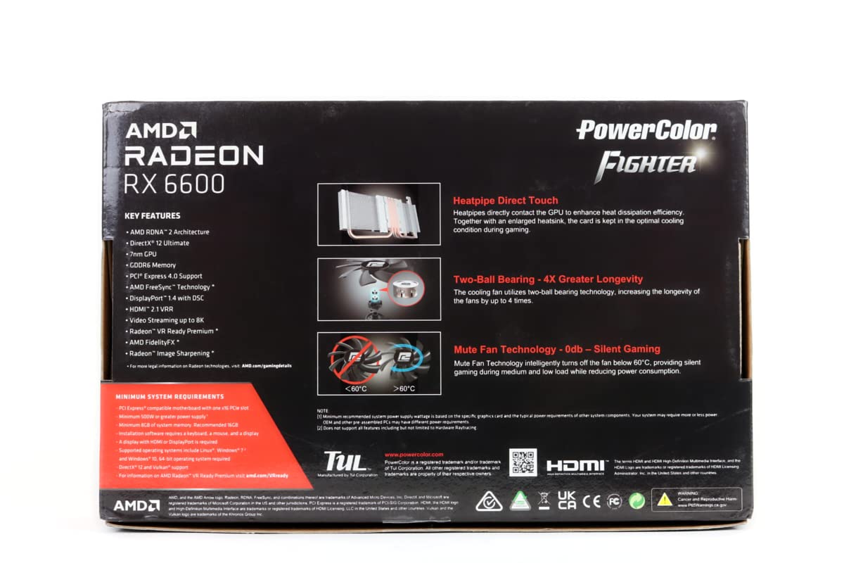 Amazon.com: PowerColor Fighter AMD Radeon RX 6600 Graphics Card