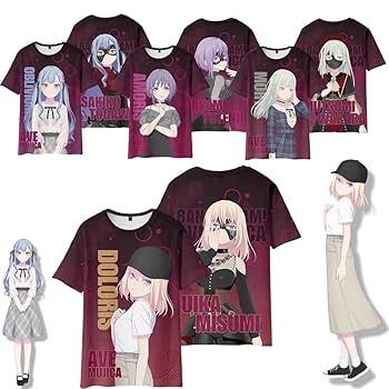 Amazon.co.jp: [ブギダ] バンドリ！ tシャツ 半袖 豊川祥子 三角