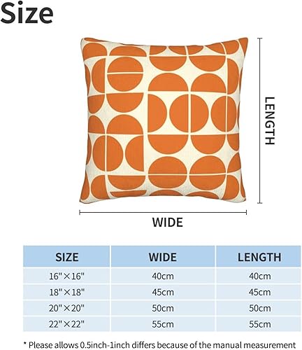 Miniatura 3 de Juego de 2 fundas de almohada abstractas de mediados de siglo, fundas de cojín decorativas de 18 x 18 pulgadas, para cama, hogar, sofá, sala de estar