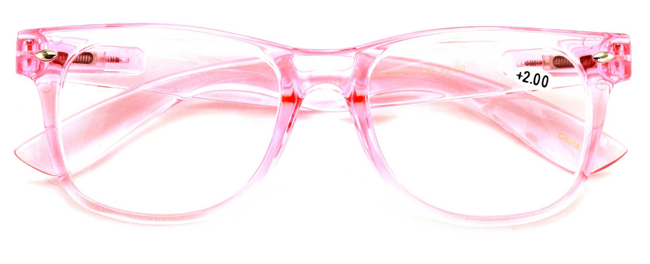 V.W.E. Progressive Reading Glasses No Line Clear on Top Bifocals Reader - Comfortable Classic Design