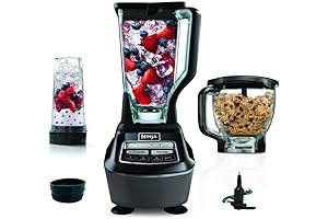Ninja BL770AMZ Mega Kitchen System 1500-Watt Blender with 72 oz. Pitcher, 8-Cup...
