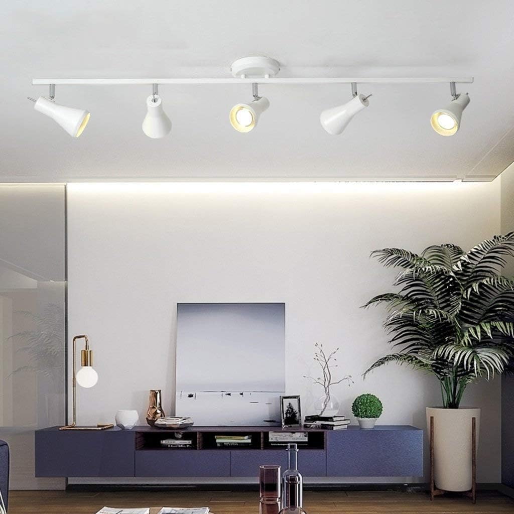 Light Lamp Nordic Modern Minimalist Fixed Ceiling Lamp Personality Creative Restaurant Kitchen Bedroom Wall Company Front Desk Coffee Shop Clothing Store Ceiling Lamp Chandelier-3/4/5 Heads,5 He